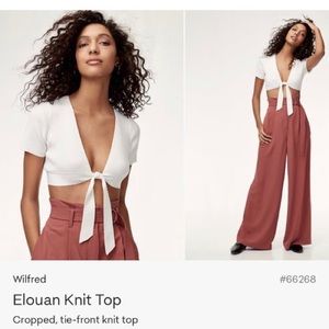 Aritzia Wilfred Elouan Knit Top